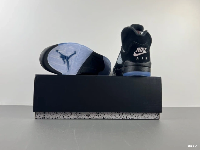 Cheap TBK Jordan Air Metallic Reimagined 5 HF3975-001 Black 0809